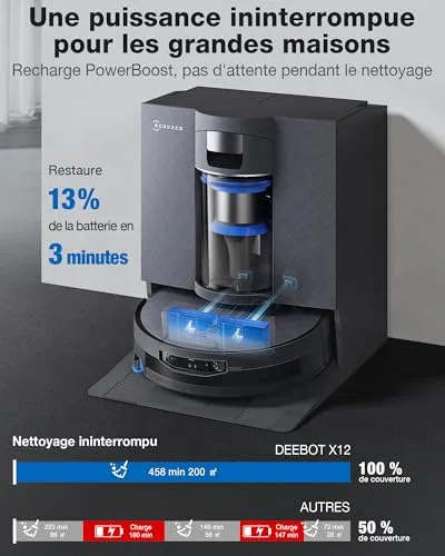 Ecovacs Deebot X12 OmniCyclone : Test Complet 2026 image 5